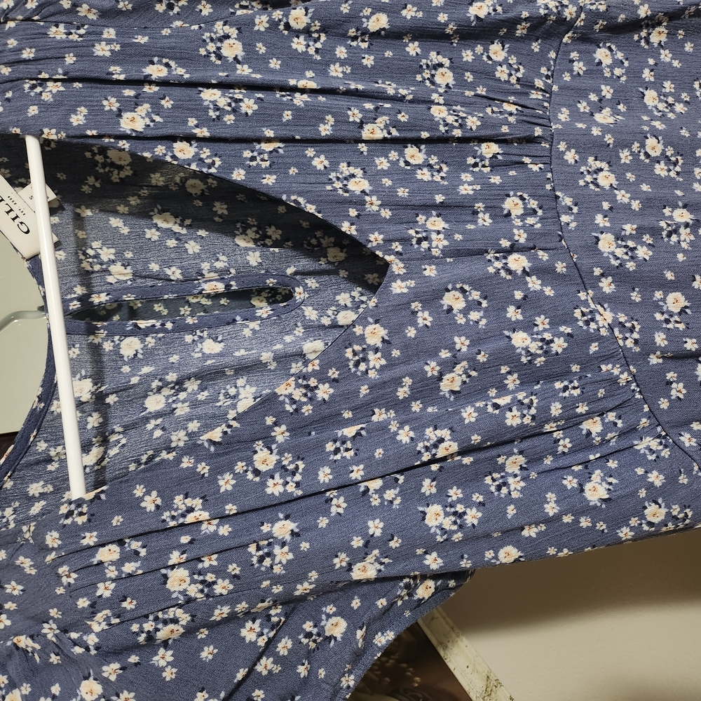 Floral Blue Dress